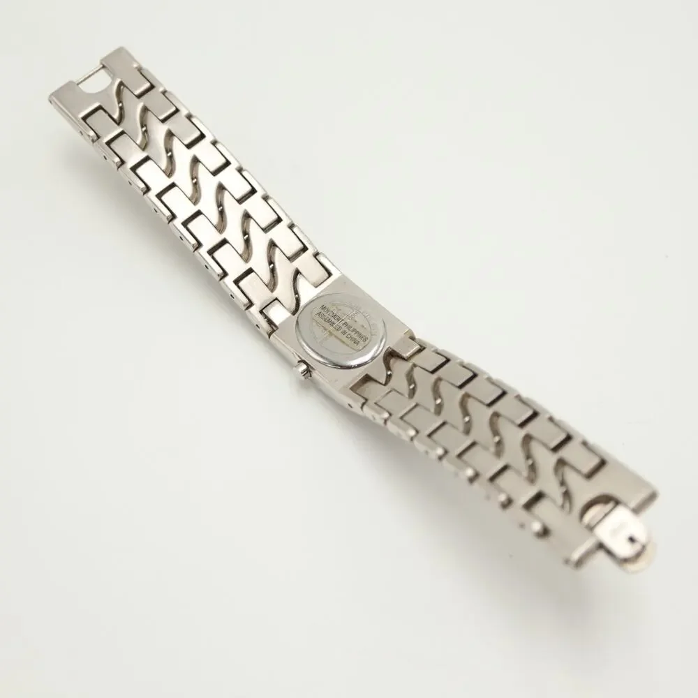 Timex Silver Tone Steel Designer Link 20mm Womens Watch 5.5